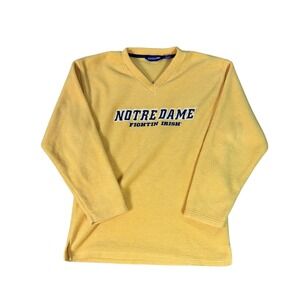 Vintage Notre Dame Fighting Irish Holloway NCAA V Neck Fleece Pullover L‎
